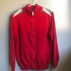 Burberry toddler zip up sweater